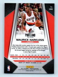 Panini 2017-18 Prizm Basketball Base # 146 Maurice Harkless