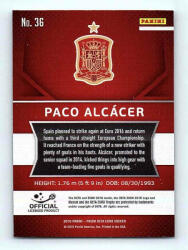 Panini 2016 Panini Panini Uefa Euro Prizm Base #36 Paco Alcacer