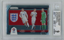 Panini 2016 Panini Prizm UEFA Euro '16 Country Combinations Triple Prizms Black BGS - 9 Mint #6 Joe Hart/Wayne Rooney/Gary Cahill 1/1