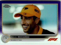 Topps 2022 Topps Chrome Formula 1 Racing Purple Refractor #38 Daniel Ricciardo
