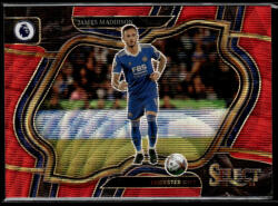 Panini 2022 Select Premier League Soccer Field Level Red Wave Prizm #215 James Maddison