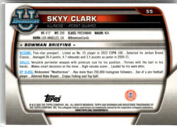 Topps 2022-23 Bowman Chrome University #55 Skyy Clark