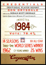 Panini 2012-2013 Panini Cooperstown Credentials #4 Don Drysdale
