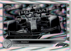 Topps 2022 Topps Chrome Formula 1 Racing B&W RayWave Refractor #184 Sergio Perez