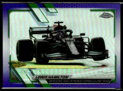 Topps 2021 Topps Chrome Formula 1 Racing Purple/Green Refractor #96 Lewis Hamilton