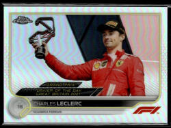 Topps 2022 Topps Chrome Formula 1 Refractor GRAND PRIX DRIVER OF THE DAY #182 Charles Leclerc