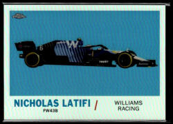 Topps 2021 Topps Chrome Formula 1 Racing 1961 Topps Sports Cars #T61-NL Nicholas Latifi