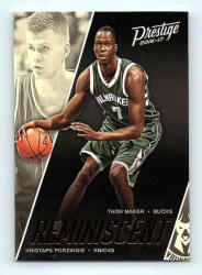 Panini 2016-17 Prestige Reminiscent #9 Kristaps Porzingis / Thon Maker RC