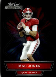 Wild Card 2021 Wild Card Alumination Black #ABC-3 Mac Jones