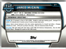 Topps 2022-23 Bowman Chrome University Shimmer Refractors #27 Jared McCain