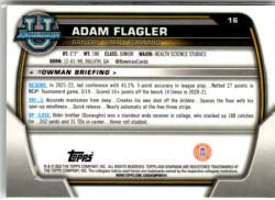 Topps 2022-23 Bowman Chrome University #16 Adam Flagler