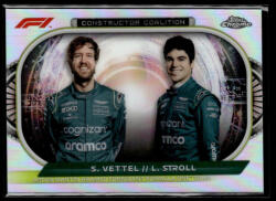 Topps 2022 Topps Chrome Formula 1 Constructors Coalition #CC-AM Sebastian Vettel/Lance Stroll
