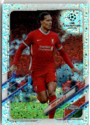 Topps 2020 Topps Chrome UEFA Champions League Speckle Refractor #46 Virgil van Dijk