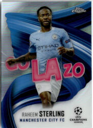 Topps 2020 Topps Chrome UEFA Champions League Golazo #0 Raheem Sterling