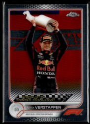 Topps 2022 Topps Chrome Formula 1 Racing GRAND PRIX WINNERS #157 Max Verstappen