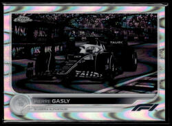Topps 2022 Topps Chrome Formula 1 Black and White RayWave Refractors F1 DRIVERS #46 Pierre Gasly