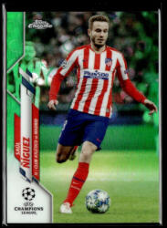 Topps 2019 Topps Chrome UEFA Champions League Green Bubbles #38 Saúl Ñíguez
