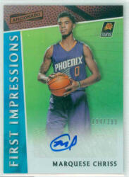 Panini 2016-17 Aficionado Basketball First Impressions Autograph #3 Marquese Chriss RC AU 194/199