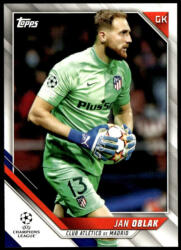 Topps 2021 Topps UEFA Champions League #67 Jan Oblak