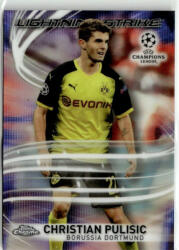 Topps 2017-18 Topps Chrome UEFA Champions League Lightning Strike #LS-CP Christian Pulisic