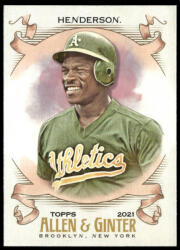 Topps 2021-22 Topps Allen and Ginter #30 Rickey Henderson