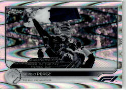Topps 2022 Topps Chrome Formula 1 Racing B&W RayWave Refractor #189 Sergio Perez