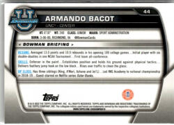 Topps 2022-23 Bowman Chrome University #44 Armando Bacot
