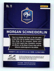 Panini 2016 Panini Panini Uefa Euro Prizm Base #11 Morgan Schneiderlin
