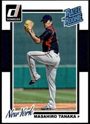 Panini 2014-2015 Donruss Rated Rookie #201 Masahiro Tanaka