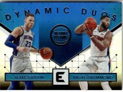 Panini 2017-18 Panini Essentials Dynamic Duos # DD-14 Andre Drummond/Blake Griffin