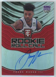 Panini 2017-18 Totally Certified Rookie Roll Call #RRC-FM Frank Mason III RC AU