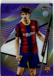 Topps 2020-21 Topps Finest UEFA Champions League Purple Refractor #16 Francisco Trincao 109/250