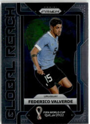 Topps 2022 Panini Prizm World Cup Global Reach #11 Federico Valverde