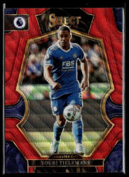Panini 2022 Select Premier League Soccer Mezzanine Red Wave Prizm #162 Youri Tielemans