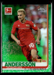 Topps 2019-20 Topps Chrome Bundesliga Green Refractor #58 Sebastian Andersson 58/99
