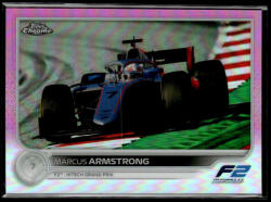 Topps 2022 Topps Chrome Formula 1 Pink Refractors #136 Marcus Armstrong 22/75