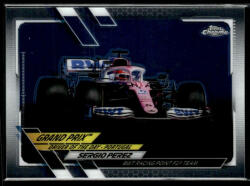 Topps 2021 Topps Chrome Formula 1 GRAND PRIX DRIVER OF THE DAY #160 Sergio Perez