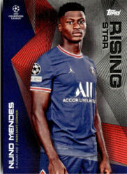 Topps 2021 Topps UEFA Champions League Summer Signings Rising Star #NM Nuno Mendes