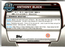 Topps 2022-23 Bowman Chrome University #58 Anthony Black