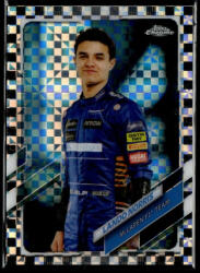 Topps 2021 Topps Chrome Formula 1 Racing Checker Flag #6 Lando Norris