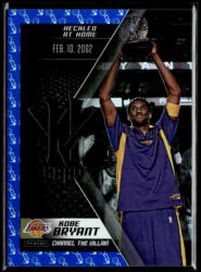 Panini 2015 Panini Kobe HeroVillain - Blue Larry O'Brien Trophy Channel the Villain # 7 Kobe Bryant
