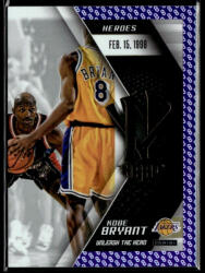 Panini 2015 Panini Kobe HeroVillain - Purple 8 Unleash the Hero # 3 Kobe Bryant