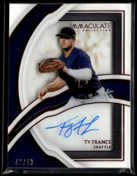 Panini 2022-2023 Panini Immaculate Collection Shadowbox Signatures Red #SS-TF Ty France 49/49