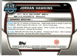 Topps 2022-23 Bowman Chrome University #85 Jordan Hawkins
