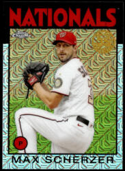 Topps 2021-22 Topps '86 Topps Silver Pack Chrome #86BC-95 Max Scherzer