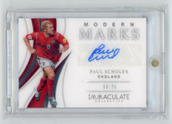 Panini 2018 Immaculate Collection Modern Marks Autographs #MM-PSC Paul Scholes 33/50