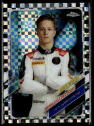 Topps 2021 Topps Chrome Formula 1 Racing Checker Flag #65 Gianluca Petecof