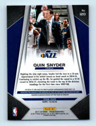 Panini 2017-18 Prizm Basketball Base # 120 Quin Snyder