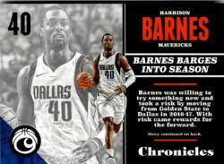 Panini 2017-18 Panini Chronicles # 28 Harrison Barnes