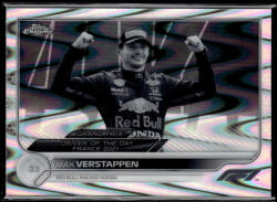 Topps 2022 Topps Chrome Formula 1 Racing Black & White RayWave Refractor #179 Max Verstappen